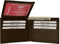 secure wallet for men: rfid blocking leather design logo