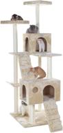 premium beige 70-inch gleepet gp78700621 cat tree with ramp: the ultimate paradise for your feline companion logo