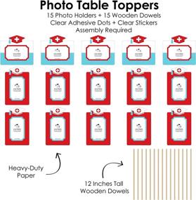 img 1 attached to Big Dot of Happiness Nurse Graduation - Medical Nursing Graduation Party Picture Centerpiece Sticks - Photo Table Toppers - Shop Now!