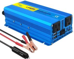 img 4 attached to ⚡️ Cantonape 1000W Pure Sine Wave Inverter: Reliable Car Power Converter with USB Car Adapter and Cigarette Lighter Plug