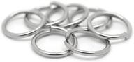 💍 valyria 200pcs stainless steel open jump rings connectors jewelry finding - silver tone - 13(1/2") x1.4mm - high-quality & versatile logo