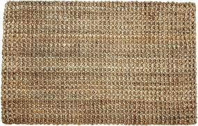 img 4 attached to 🏠 Ковровая дорожка Irongate Classic Jute Solid Handwoven Reversible Ribbed Jute - натуральная, 2' X 3': Качественная, экологически безопасная декоративная отделка для дома.