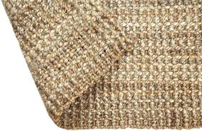 img 3 attached to 🏠 Ковровая дорожка Irongate Classic Jute Solid Handwoven Reversible Ribbed Jute - натуральная, 2' X 3': Качественная, экологически безопасная декоративная отделка для дома.