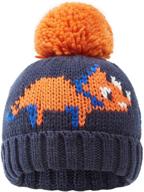 asugos winter toddler jacquard character boys' accessories logo