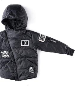 img 3 attached to 🧥 NUNUNU SUPER PATCH DOWN JACKET: Stylish Boys' Outerwear for Winter