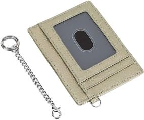 img 1 attached to 🔑 Genuine Leather Blocking Keychain: Essential Men's Accessory for Wallets, Card Cases & Money Organizers