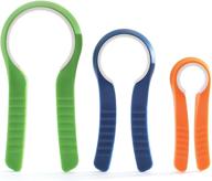 🔓 norpro 3-piece multicolored jar opener set with assorted sizes logo