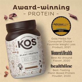 img 3 attached to 🍫 KOS Organic Chocolate Plant Based Protein Powder – 2.6lb | Keto-Friendly, Gluten-Free, Vegan Protein Shake – 30 Servings