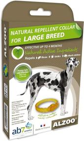 img 2 attached to ALZOO Natural Repellent Diffusing Dog Collar: Safely Repels 🐶 Fleas, Ticks & Dust Mites with Natural Ingredients for Large Dogs