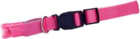 img 2 attached to 🐶 Enhance Pet Safety at Night with OxGord LED Pet Neck Collar - X-Large Pink Flashing Color Light Up Night Safety Strap