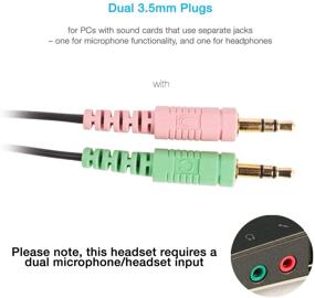 img 3 attached to 🎧 Cyber Acoustics AC-201 Silver Stereo Headset: Separate Headphone & Microphone Jacks, Ideal for K12 School Classroom and Education