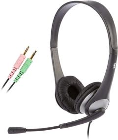 img 4 attached to 🎧 Cyber Acoustics AC-201 Silver Stereo Headset: Separate Headphone & Microphone Jacks, Ideal for K12 School Classroom and Education