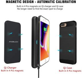img 1 attached to Беспроводное зарядное устройство ANGELIOX и чехол для зарядки Qi для iPhone 7 6S 6 - Быстрая зарядка, совместима с iPhone X, XS, XS Max, XR (7.5W)