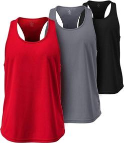 img 3 attached to 👕 ATHLIO Men's Dry Fit Muscle Workout Tank Tops - 3 Pack, Y-Back Bodybuilding Gym Shirts for Athletic Fitness