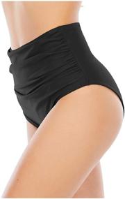 img 1 attached to 🩳 Womens Boyshorts Swim Bottoms: Century Star Tankini Bottoms with High Waist & Stretch Fit