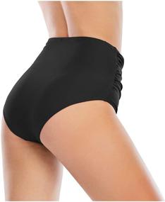 img 2 attached to 🩳 Womens Boyshorts Swim Bottoms: Century Star Tankini Bottoms with High Waist & Stretch Fit