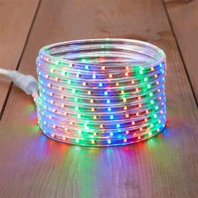 img 4 attached to 🎄 NOMA 23 Ft. LED Rope Light - Christmas Holiday Lights, Waterproof Indoor/Outdoor Use with 330 Multi-Color Bulbs