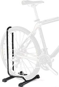 img 1 attached to 🚲 Vaughen L-shape Bicycle Floor Parking Rack Stand – 3-in-1 Bike Frame Holder for Efficient Mountain and Road Bike Storage in Indoor and Outdoor Garage and Nook Areas