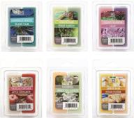 🍋 hosley set of 6 assort dual pack: lemon bars, sugar cookie, gardenia, sweet pea, jasmine, caribbean breeze, island palm, lemongrass, fresh bamboo, lilac, japanese cherry blossoms, and vanilla cupcake apple cinnamon fragrance collection logo