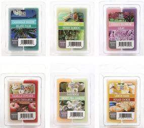 img 1 attached to 🍋 Hosley Set of 6 Assort Dual Pack: Lemon Bars, Sugar Cookie, Gardenia, Sweet Pea, Jasmine, Caribbean Breeze, Island Palm, Lemongrass, Fresh Bamboo, Lilac, Japanese Cherry Blossoms, and Vanilla Cupcake Apple Cinnamon Fragrance Collection