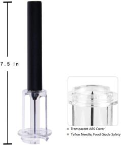 img 1 attached to 🍷 Wine Lovers' Gift Set: Easy Cork Remover Wine Opener with Foil Cutter & Air Pressure Pump, Enhance Your Wine Experience