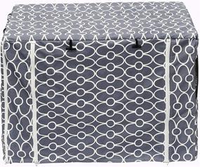 img 3 attached to 🐶 Waterproof Heavy Duty Dog Crate Cover for XL Wire Crates - Indoor & Outdoor Protection- Grey