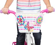 🚲 ride along dolly bike basket with light-up flowers - kid's bicycle basket with motion-activated blinking flowers logo