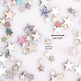 img 3 attached to ✨ 7000pcs Glitter Stars Confetti Table Decorations for Party, Happy Birthday & Bridal Shower Centerpieces - Glitter Silver Multicolor