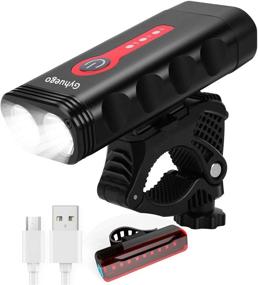 img 4 attached to Bike Light Set - 4200 Lumens, USB Rechargeable Front and Back Bicycle Light, Waterproof Safety Cycling Riding Tailights Flashlight - 5200mAh