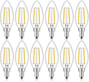 img 4 attached to 🕯️ CRLight Candelabra Equivalent Chandelier Non Dimmable - Illuminating your Space with Elegance and Efficiency