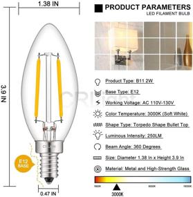 img 2 attached to 🕯️ CRLight Candelabra Equivalent Chandelier Non Dimmable - Illuminating your Space with Elegance and Efficiency