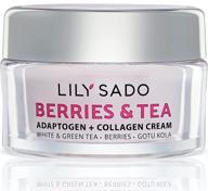 🍓 lily sado berries & tea adaptogen + collagen anti-aging moisturizer cream - antioxidant-rich facial lotion with soluble collagen for wrinkle reduction, hydration, firmness & skin radiance logo