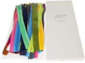 img 2 attached to 🔌 JST 48 Pcs Assorted Color 9 Inch Invisible Zippers for Sewing Craft - Closed End, High-Quality Clothing Accessories in 24 Vibrant Colors