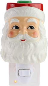 img 2 attached to 🎅 STAR MOON Funny Blushing Santa Claus Pluggable Fragrance Warmer Wax Melter - Perfect Christmas Decoration for Home/Dorm/Office, No Flame No Smoke No Soot, Packaged with Two Bulbs