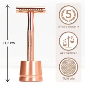 img 3 attached to 🌹 Bambaw Rose Gold Safety Razor: Eco-Friendly, Waste-Free Shaving Solution for Women