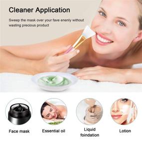 img 1 attached to 🖌️ 2 PCS Silicone Face Mask Brushes - Ultimate Facial Applicator Tools for Effortless Mask and Makeup Application