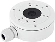 📸 hikvision ds-1280zj-xs network bullet camera junction box deep base - white: enhanced stability and aesthetics logo