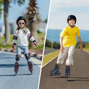 img 3 attached to 🛼 Soldow Adjustable Inline Skates: Light Up Roller Blades for Kids and Adults