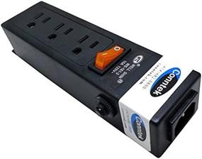 img 2 attached to 💡 Conntek Power Strip 125V 7-1/2-Inch Housing with 3 Outlets and AC Adapter Space - IEC C14 to U.S 3 Prong Power Strip