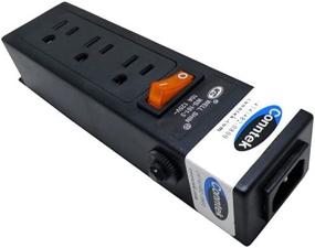 img 1 attached to 💡 Conntek Power Strip 125V 7-1/2-Inch Housing with 3 Outlets and AC Adapter Space - IEC C14 to U.S 3 Prong Power Strip