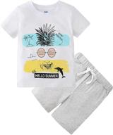 deachala toddler boys summer clothes: short sleeve outfits for kids, sizes 2-7t logo