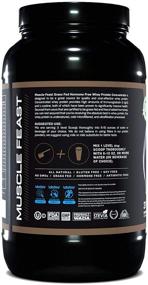 img 2 attached to 🏋️ Muscle Feast Grass Fed Whey Protein Concentrate: 100% All Natural, Hormone-Free, European Grass Fed Protein - Chocolate 2lb, 37 Servings