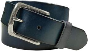 img 4 attached to Morgan Casual Grain Leather Black Men's Accessories and Belts