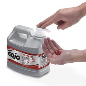 img 2 attached to 🍒 GOJO Cherry Gel Pumice Hand Cleaner: Heavy-Duty Cherry Scented Gel with Pumice, 1/2 Gallon Pump Bottle - Pack of 4 (2356-04)