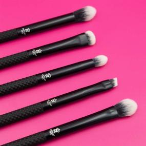 img 1 attached to 👁️ Enhance Your Eye Makeup with the MODA Pro 5pc Deluxe Eye Brush Kit: Shader, Crease, Detail, Smudger, Liner Brushes