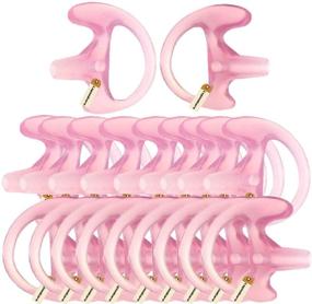 img 3 attached to Lsgoodcare Replacement Earmold Earbud - 10 Pairs of Pink, Medium, Soft Silicone Earbuds for Two Way Radio Acoustic Coil Tube Earpiece