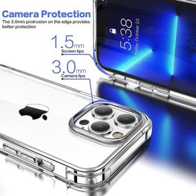 img 1 attached to 📱 Mkeke Clear iPhone 13 Pro Case - Transparent Shockproof Protective Phone Cover for iPhone 13 Pro 6.1 Inch (2021 Release)