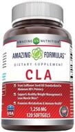 💪 amazing formulas cla 1250 mg supplement for healthy weight management and lean mass muscles - boosts metabolism & immune health (120 softgels) (non-gmo, gluten free) logo