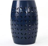 dark blue christopher knight home jorell lace cut iron accent table логотип