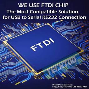 img 3 attached to 🔌 TECHTOO 4 Портовый Профессиональный Адаптер USB к Серийному RS232 DB9 с Чипом FTDI: Кабель Высокого качества с Винтами для Безошибочного Соединения.